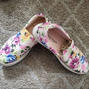 Christian Siriano Pink and Green Floral Sneakers